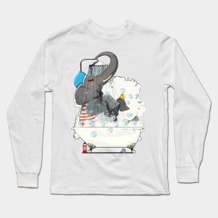 Elephant in the Bath Long Sleeve T-Shirt